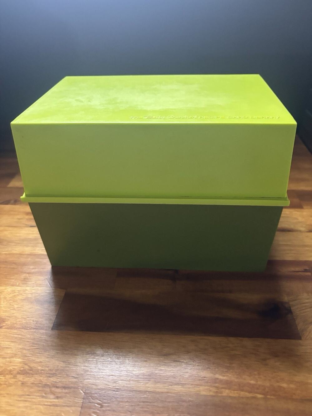 Vintage Betty Crocker Recipe Card Library Box 1971 Green Avocado Complete 24